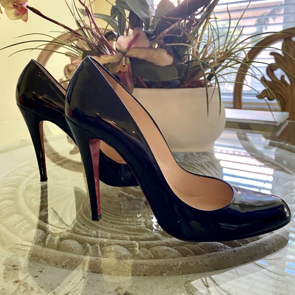 Christian Louboutin Black Fifille Pump 100mm BLACK PATENT